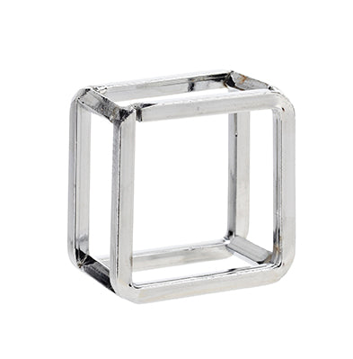 Square Napkin Ring Silver - The Cuisinet