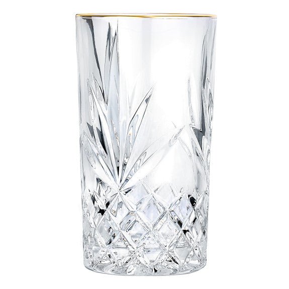 Ashford Gold Rim Highball Glass 320ml 4pc - The Cuisinet