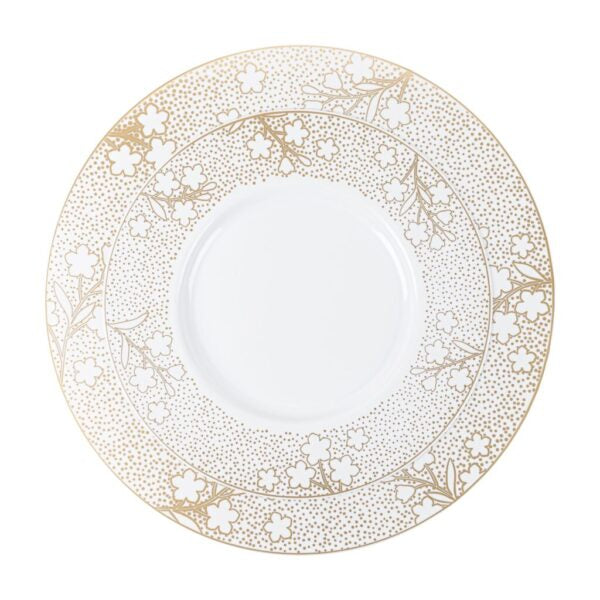 Blue Sky White/Gold Dinner Plates 11.7" 10pc - The Cuisinet