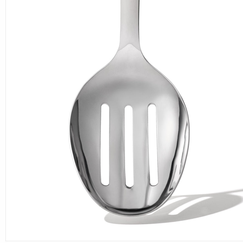 OXO  SteeL® Slotted Cooking Spoon - The Cuisinet