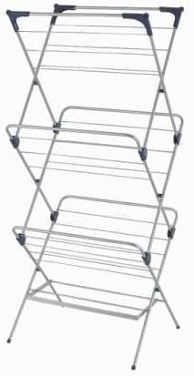 3 Tier Foldable Clothes Water-Resistant Steel Drying Rack - The Cuisinet
