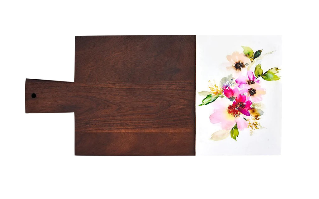 Godinger Claro Floral Wood Serving Board 1pc - The Cuisinet