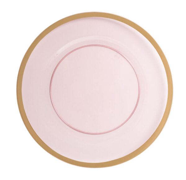Blue Sky Pink/Gold Charger 13" 4pc - The Cuisinet