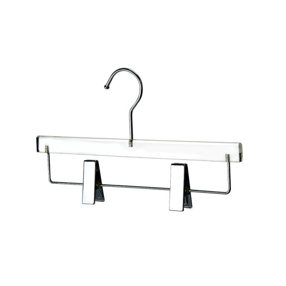 Quality Acrylic Skirt Hangers - Silver 1pc - The Cuisinet