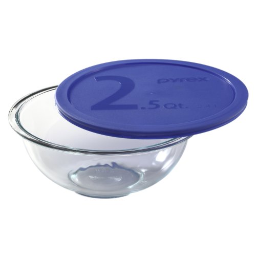 Pyrex Smart Essentials Glass Mixing Bowl, 2.5 Quart - The Cuisinet