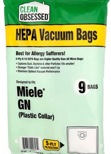 Miele Bags Type Miele G/N - 9 Cloth HEPA Bags per package - The Cuisinet
