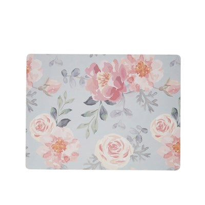 Peach Floral MDF Cork Backed Placemat Set of 4 Peach Floral - The Cuisinet