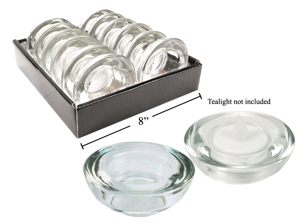 3"D Glass Tealight Candle Holder - The Cuisinet