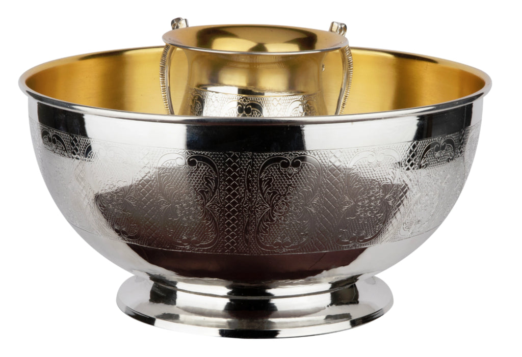 Elygant Silver Coated Washcup and Bowl 1pc - The Cuisinet
