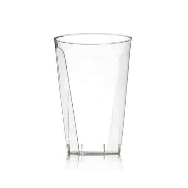 MiniWare Clear Square Tumbler Cups 7oz 20pc - The Cuisinet