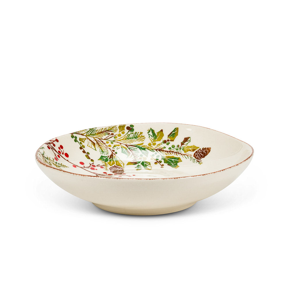 Abbott White Pine & Berry Coupe Bowl 9" 1pc - The Cuisinet