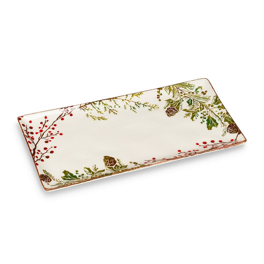 Abbott Exclusive  Pine & Berry Small Rectangle Platter - The Cuisinet