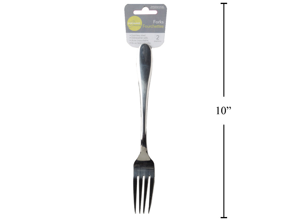 Luciano Gourmet Stainless Steel Forks 2pc - The Cuisinet