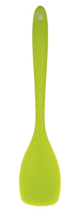 L.Gourmet,11.25"L Silicone Spoonula Lime Green 1pc - The Cuisinet