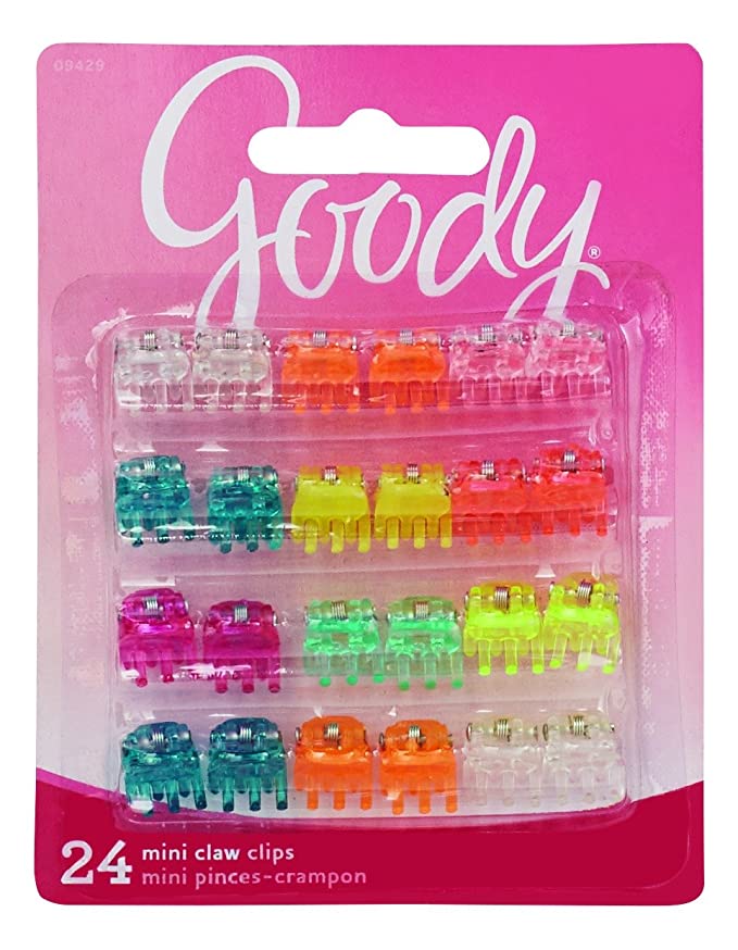 Goody Girls Classics Mini Claw Clips, 24 Count - The Cuisinet