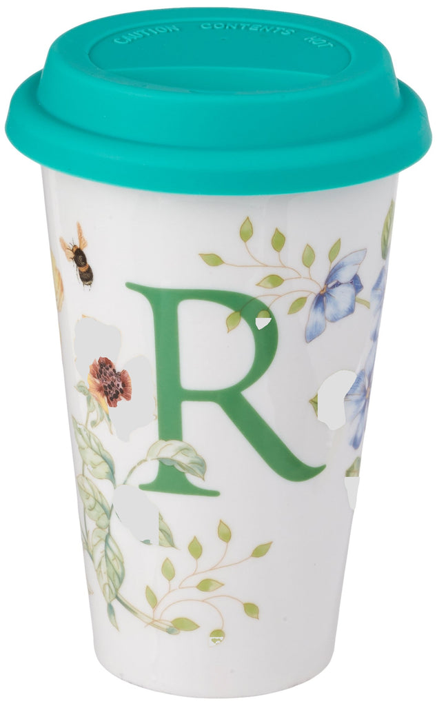Lenox Butterfly Meadow Thermal Travel Mug "R" 1pc - The Cuisinet