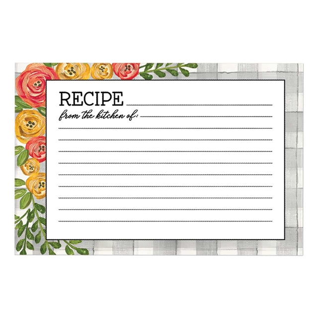 Floral Recipe Cards - The Cuisinet