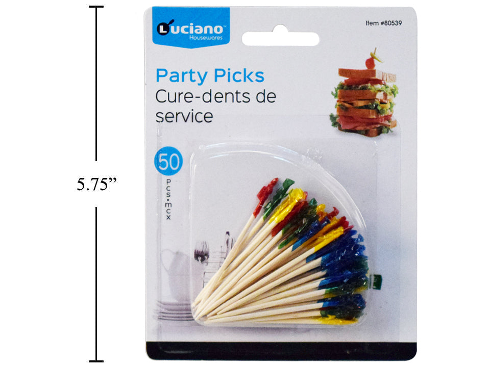 Party Picks With Frill 50pc - The Cuisinet