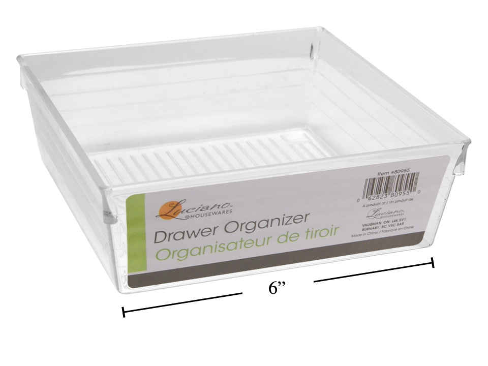 Luciano Clear Drawer Organizer Bin 1pc - The Cuisinet