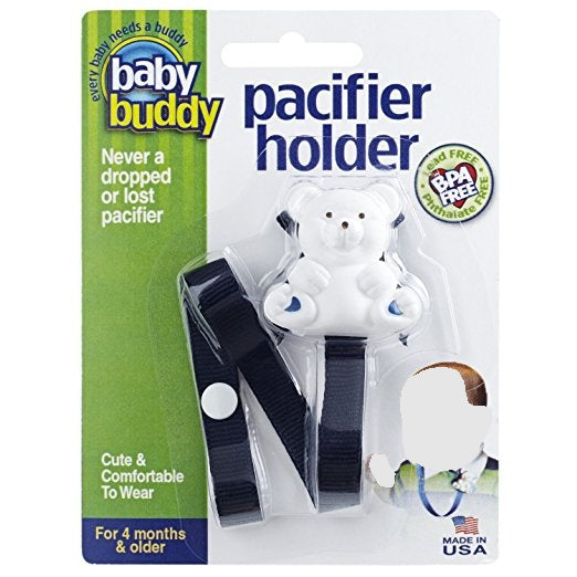 Baby Buddy Navy Bear Pacifier Holder 1pc - The Cuisinet