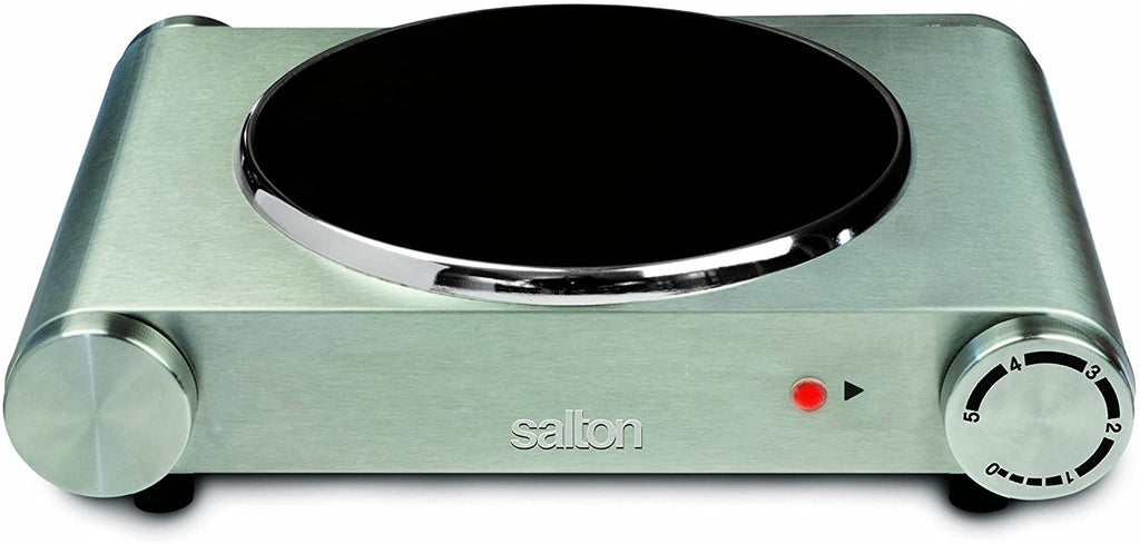 Salton HP1502 Single Burner Infrared Cooking Range, Stainless Steel - The Cuisinet
