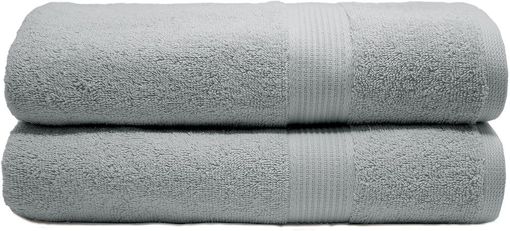 Silver Dobby Border Allure Bath Sheet 34x64" 1pc