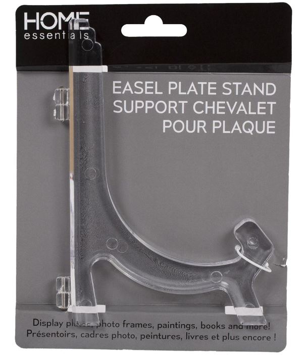 Home Essentials  7" Plastic Easel 1pc - The Cuisinet