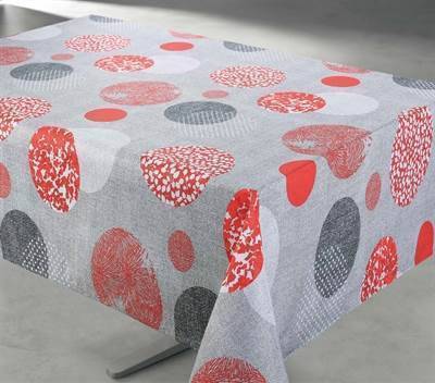 Texstyles Red Printed 'Corona' Tablecloth 58"x78" - The Cuisinet