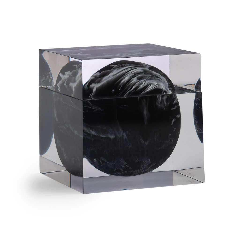 Ducale Black Bath Accessories Cotton Jar - The Cuisinet