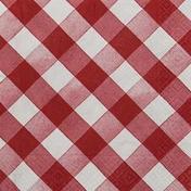 Party Dimensions Red/White Cocktail Paper Napkins 5" 20pc - The Cuisinet