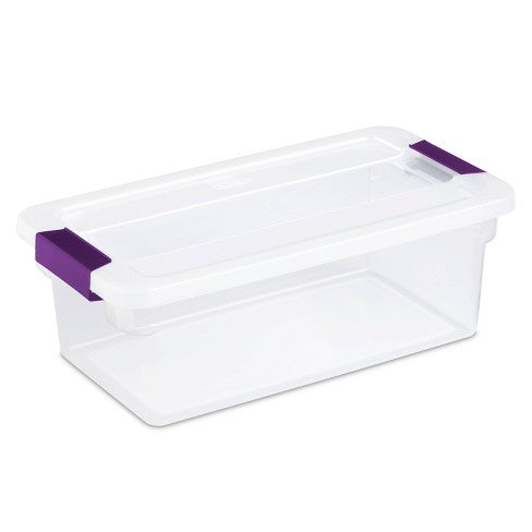 Sterilite ClearView Latch Box with lid 6 Quart/5.7 Liter - The Cuisinet