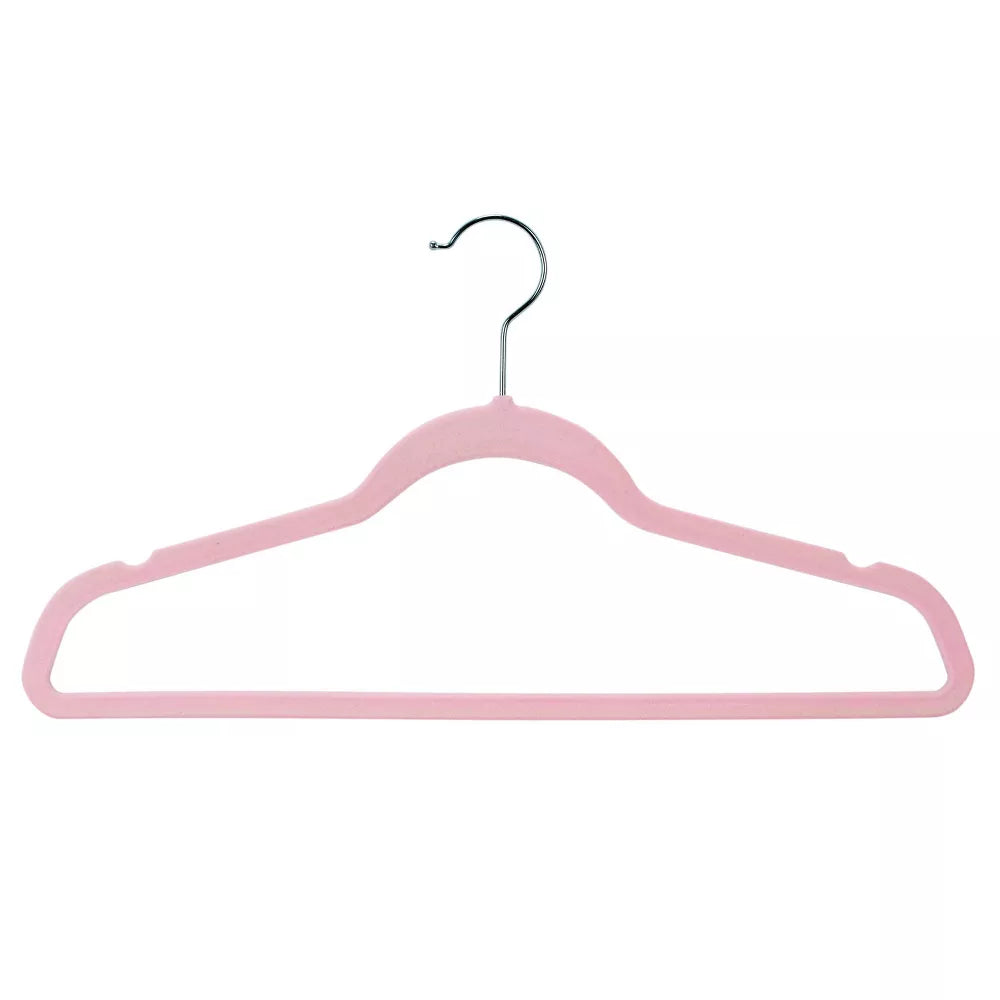 Laura Ashley Pink Deluxe Velvet Hangers 25pc - The Cuisinet