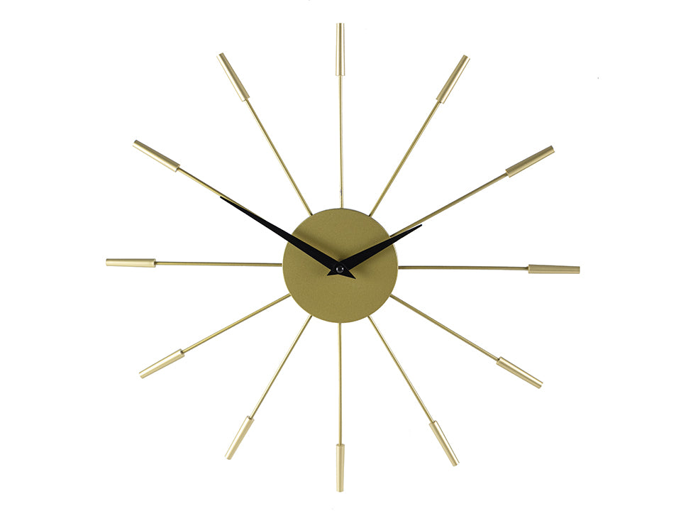 LOUISE 16IN CLOCK METAL, GOLD - The Cuisinet
