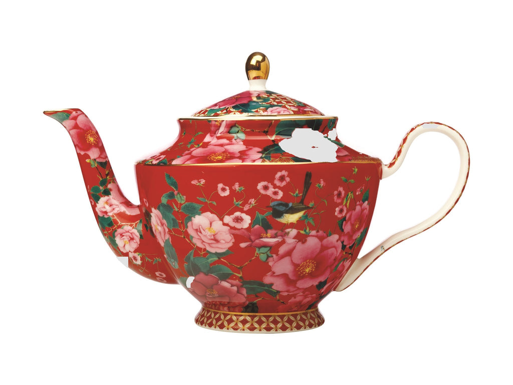 Maxwell & Williams red Silk Teapot 1L 1pc - The Cuisinet