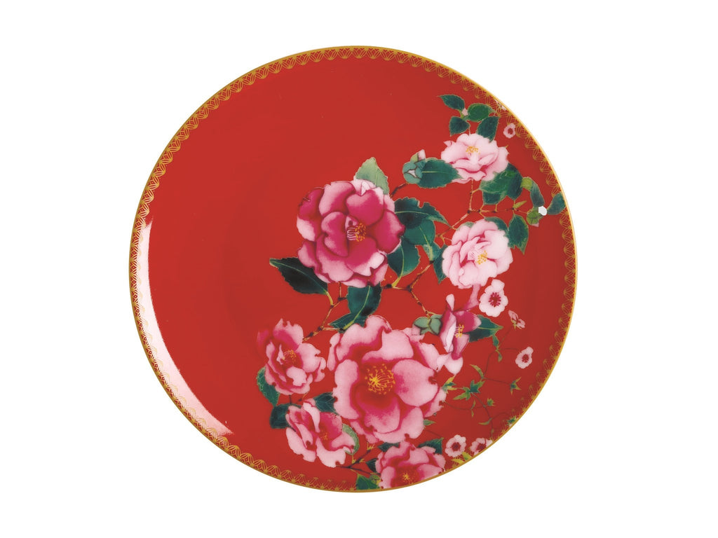 PLATE COUPE SILK RED - The Cuisinet