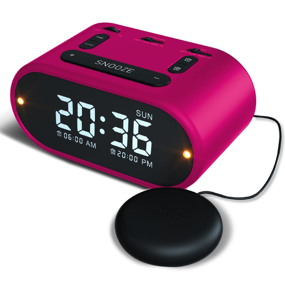 Vibrating Alarm Clock - Pink - The Cuisinet
