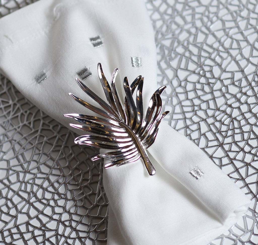 Silver Leaf Napkin Ring - The Cuisinet
