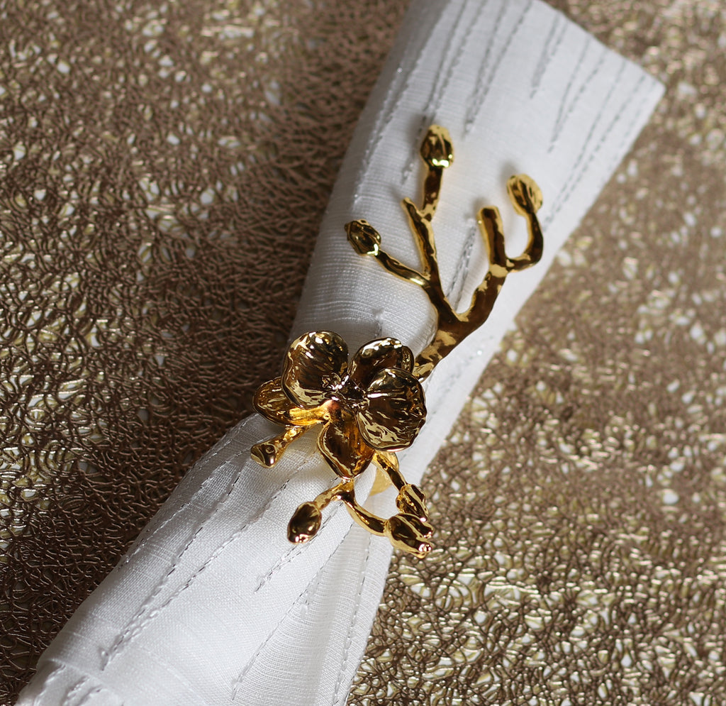 Gold Twig Napkin Ring - The Cuisinet