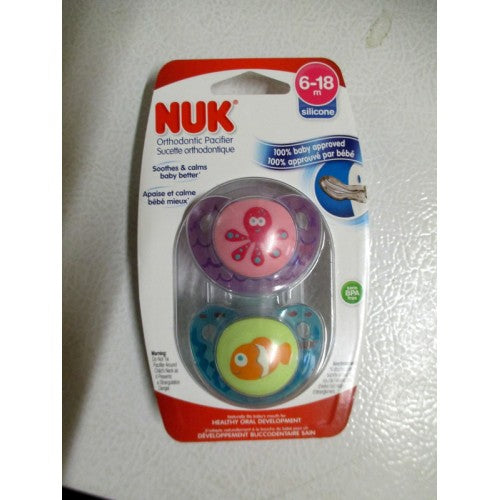 NUK Boys Color OrthoStar Advanced Orthodontic Pacifier 6-18 Months 2pc - The Cuisinet