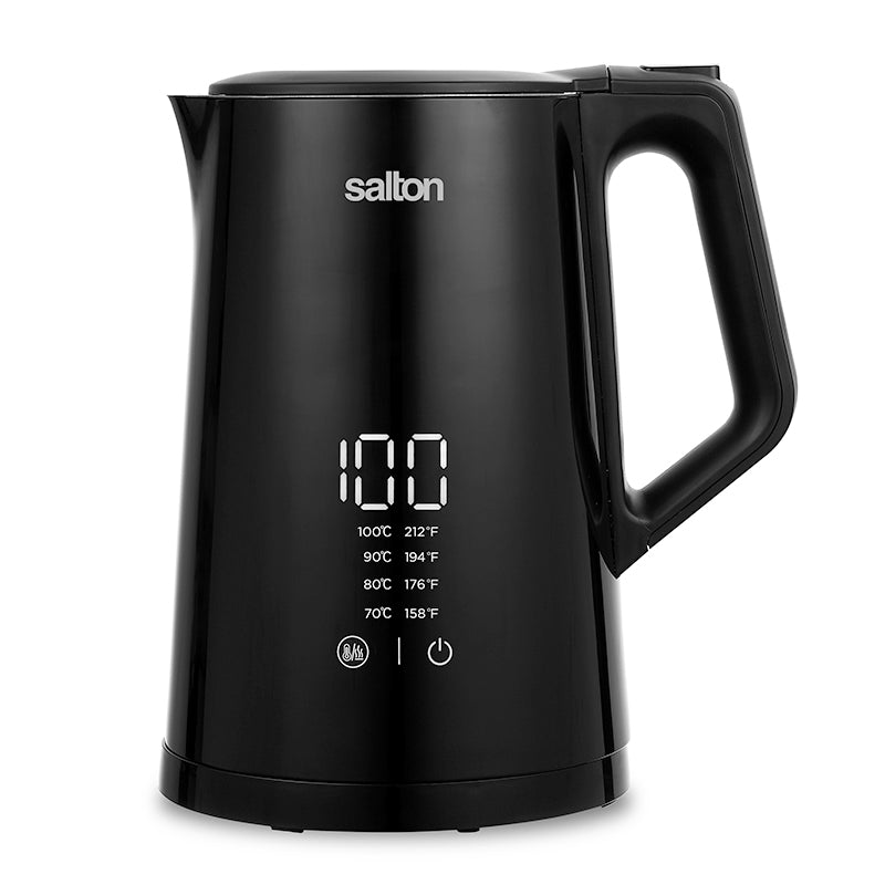 Salton Black Cool Touch Digital Temperature Control Kettle 1.5L 1pc - The Cuisinet