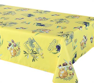Primo Yellow Jaune Tablecloth 58X78 1pc - The Cuisinet