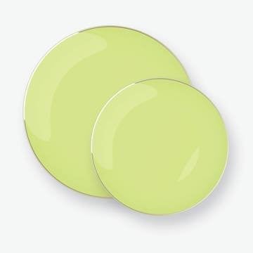 Luxe Party Lime/Gold Dinner Plates 10.25" 10pc - The Cuisinet