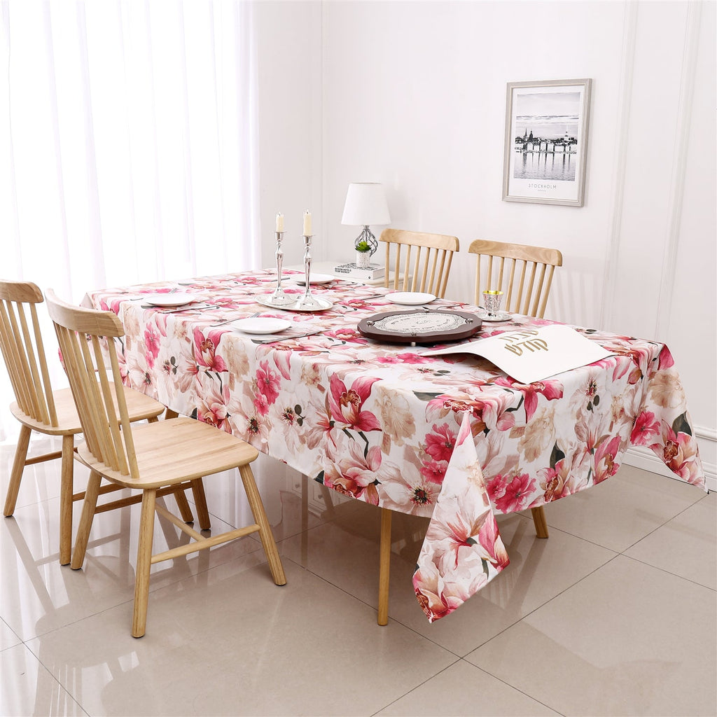 Copy of Poly Tablecloth TC1500 - Prepackaged Tablecloths - Red Floral - The Cuisinet