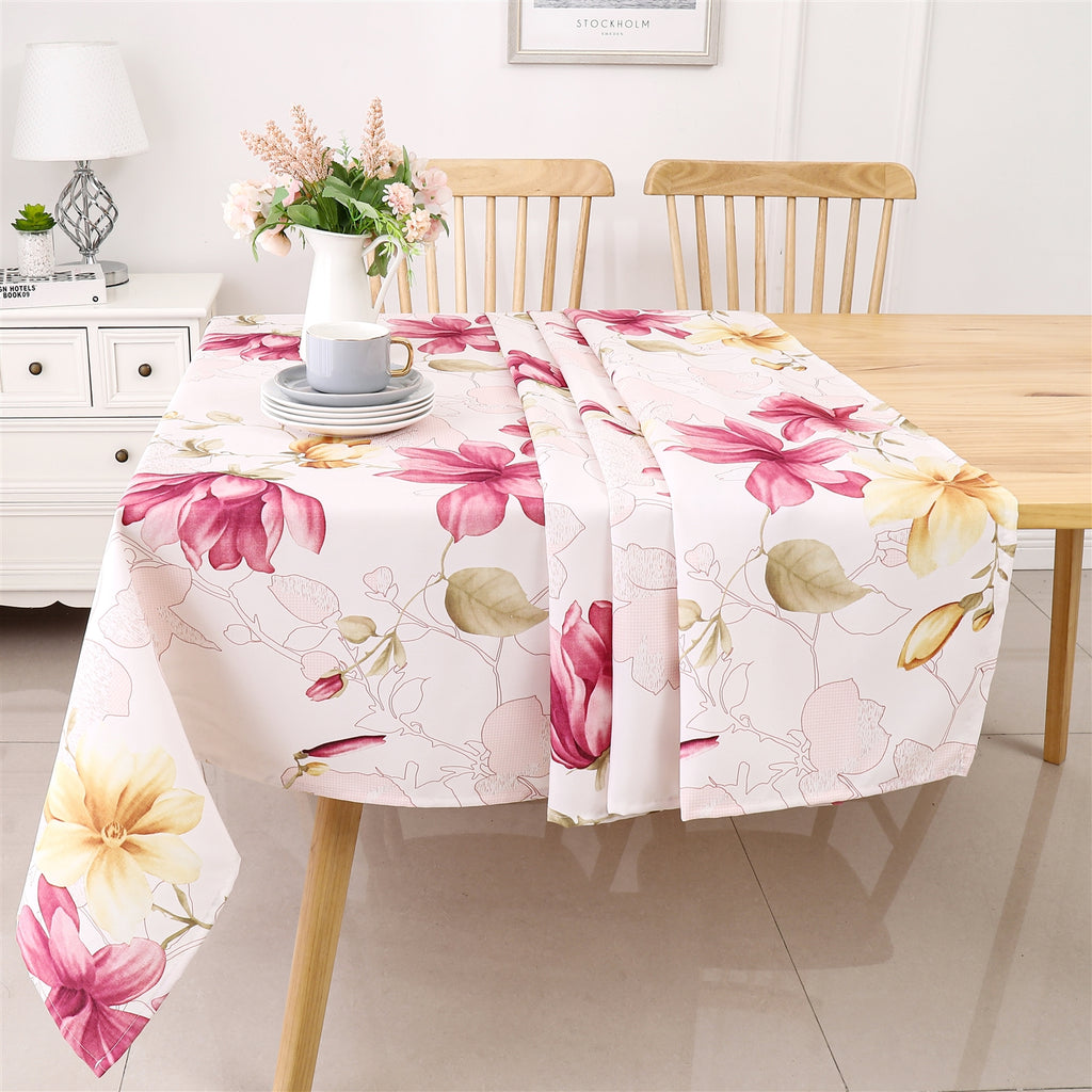 Poly Tablecloth TC1503 - Prepackaged Tablecloths - Fuschia Floral - The Cuisinet