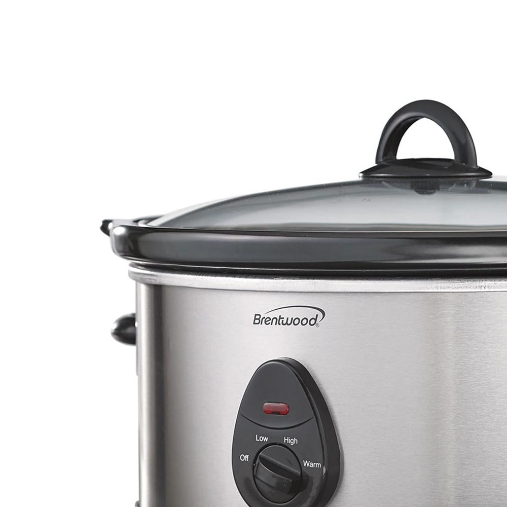 Brentwood Stainless Steel Slow Cooker 8Qt. 1pc - The Cuisinet
