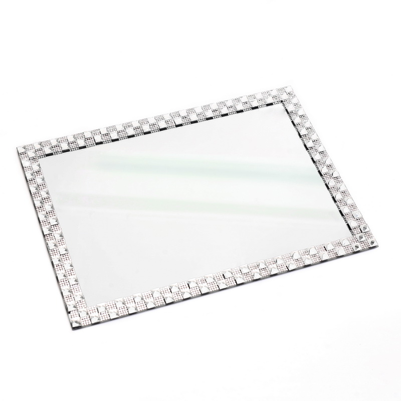 Mirror Tray With Stones 14X10" - The Cuisinet