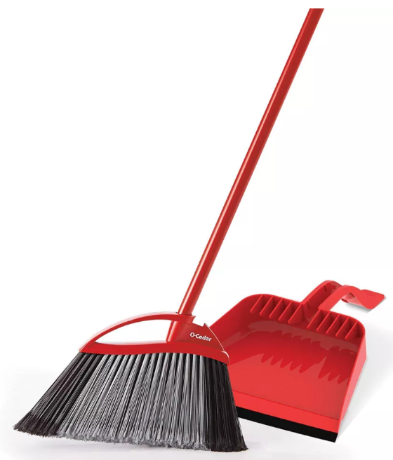 Broom With Step on Dust Pan - The Cuisinet