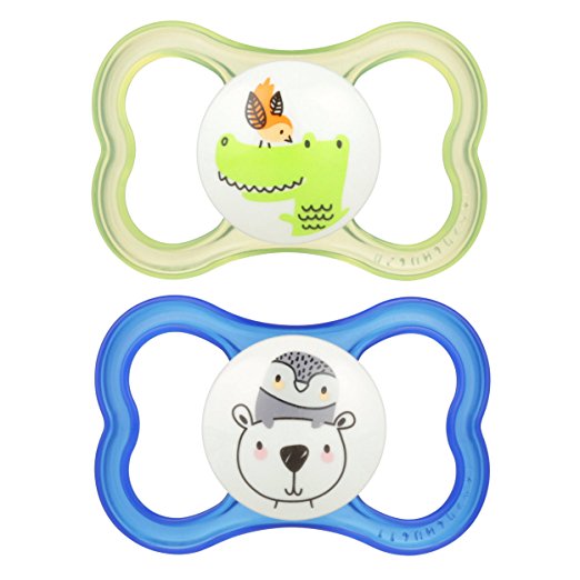 MAM Air Orthodontic Pacifier, Boy, 6+ Months, 2-Count - The Cuisinet