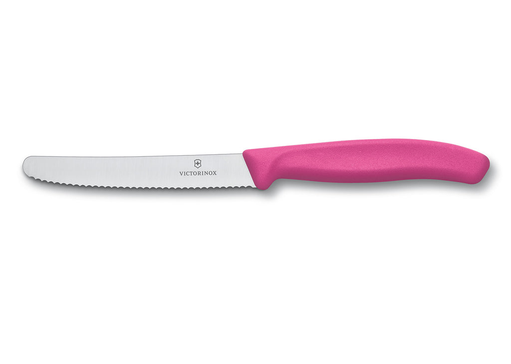 Victorinox Pink Serrated Round Knife 4.5" 1pc - The Cuisinet