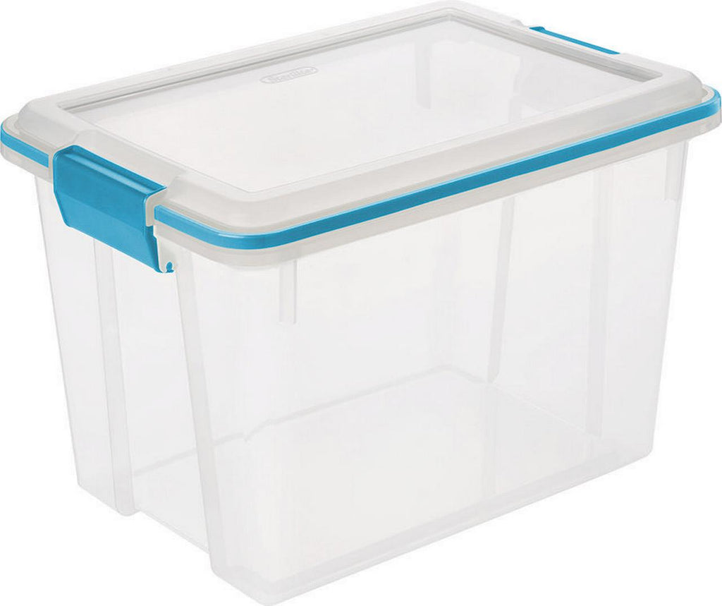 Sterilite Blue Aquarium 20 Quart Gasket Box with Lid - The Cuisinet